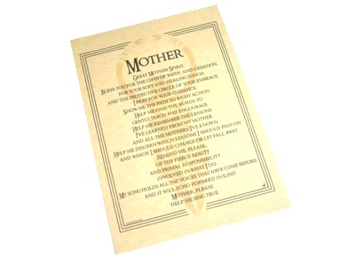 Mother Spirit Prayer Poster